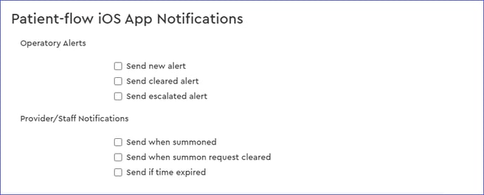 Patient Flow Settings 11