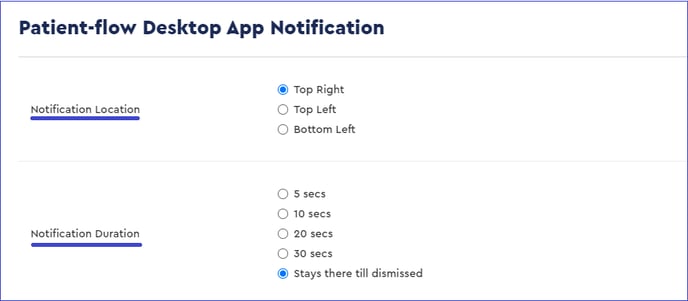 Patient Flow Settings 9